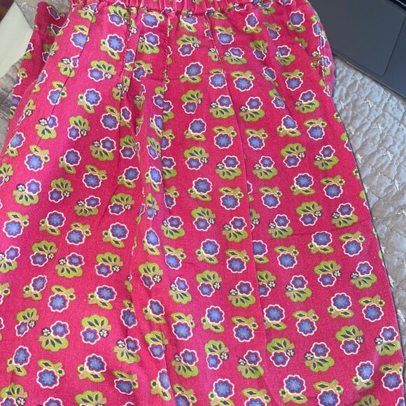 Liz Sport Vintage Womens Size Small Pink Relaxed Fit Floral Cotton Pants - Picture 9 of 10